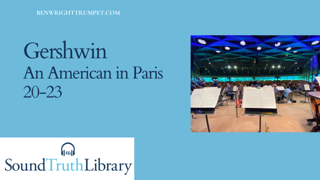Gershwin American in Paris First trumpet 20-23