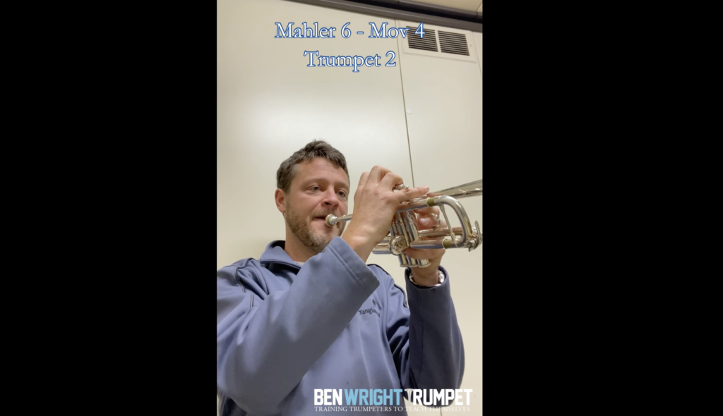 Mahler 6 trpt 2 Finale Mute tutorial