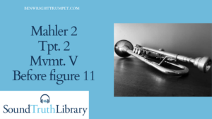 Mahler 2 ,Trumpet 2, Mvt 5,  before figure 11