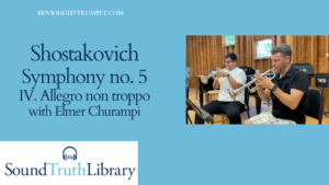 Shostakovich Symphony no. 5: IV. Allegro non troppo with Elmer Churampi